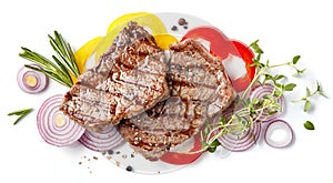 Grilled beef steak