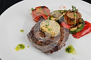 Grilled black angus steak