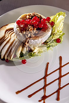 Grilled camambert cheese