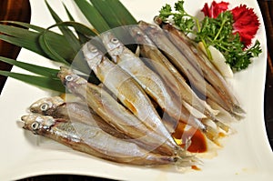 Grilled Capelin