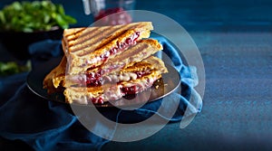 Grilled Cheese and Cranberry Sandwiches