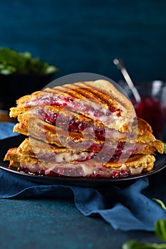 Grilled Cheese and Cranberry Sandwiches