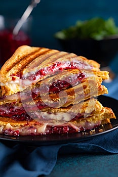 Grilled Cheese and Cranberry  Sandwiches