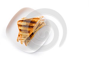 Grilled cheese sandwich isolated