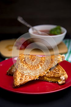 Grilled Cheese and Tomato Soup