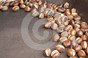 Grilled chestnuts