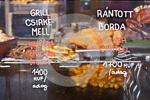 Grilled chicken breast and Viennese slice