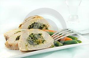 Grilled Chicken Florentine with Vegetables photo