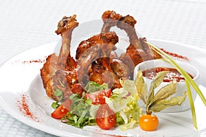 Grilled chicken legs