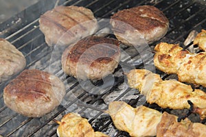 Grilled chicken meat