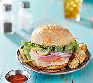 Grilled chicken sandwich