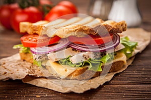 Grilled chicken sandwich