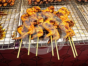 Grilled chicken Sold in the night market