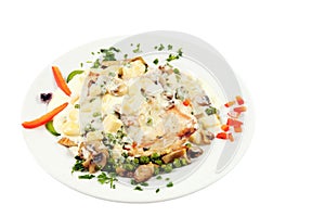 Grilled chicken with soya sauce