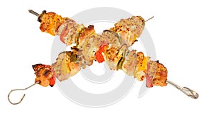 Grilled Chicken And Sweet Pepper Kebabs