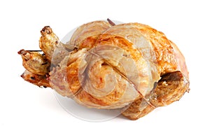 Grilled chicken white background