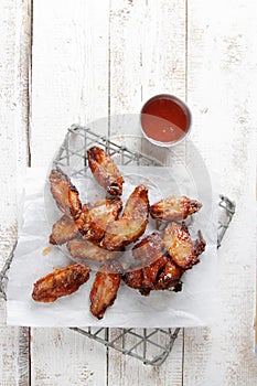 Grilled chicken wing