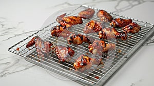 The Grilled Chicken Wings.AI generated image photo