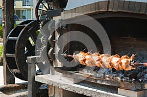 Grilled chickens
