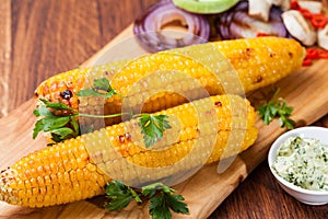 Grilled corn