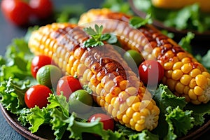 Grilled Corn BBQ Salad