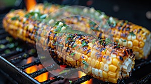 Grilled Corn on the Cob on a Grill