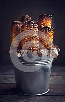 Grilled with corn with spices