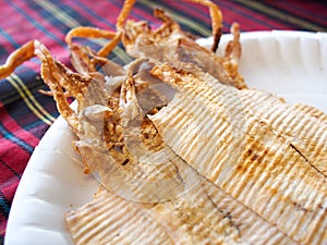 Grilled dried squid