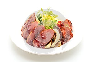 grilled duck breast with sauce