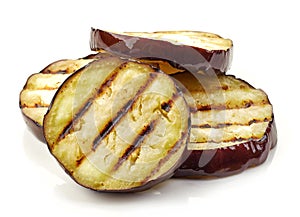 Grilled eggplant slices