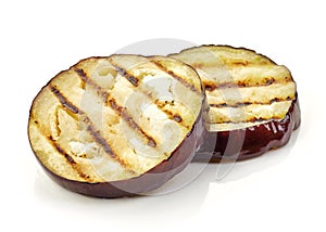 Grilled eggplant slices