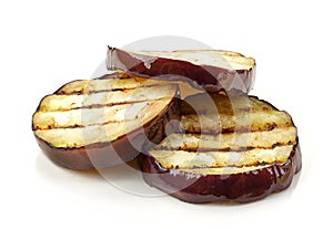 Grilled eggplant slices