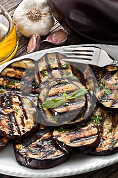 Grilled eggplants