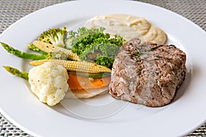 Grilled fillet steak