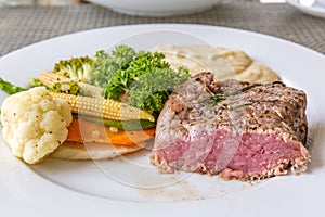 Grilled fillet steak
