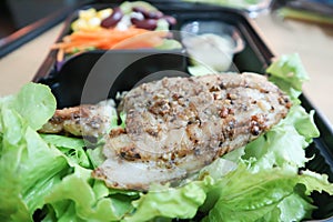 Grilled fish , fish steak or striped catfish steak