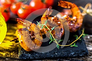 Grilled Honey Soy Shrimp