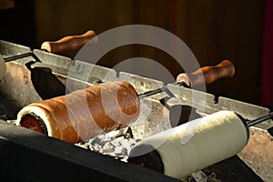 Grilled Hungarian KurtosKalacs sweets