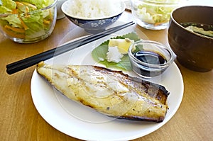 Grilled Japanese dish saba fish, mackerel