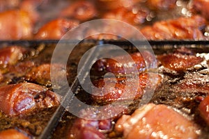 Grilled knuckle of pork