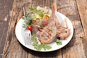 Grilled lamb chop