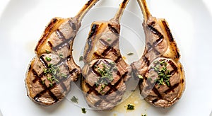 Grilled Lamb Chops with Thyme