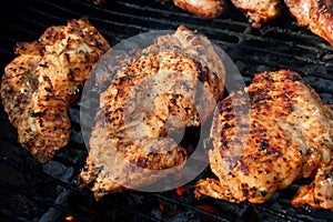 Grilled marinated chicken breast