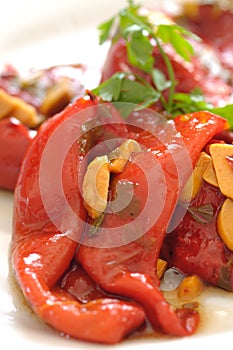 Grilled and Marinated Peppers