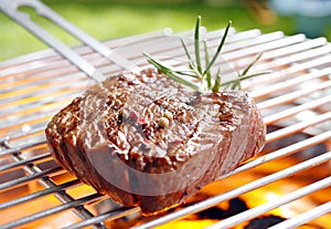 Grilled marinated steak