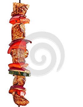 Grilled meat kebab