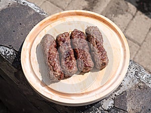 Grilled meat rolls