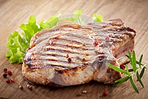 Grilled meat steak