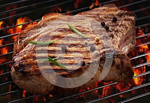 Grilled meat steak