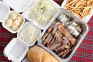 Grilled mix meat platter to go - Mesano meso Leskovacki voz